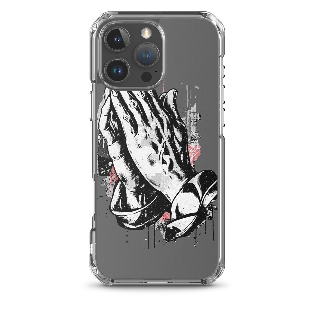 Praying Hands Clear Case for Iphone® - Etsy