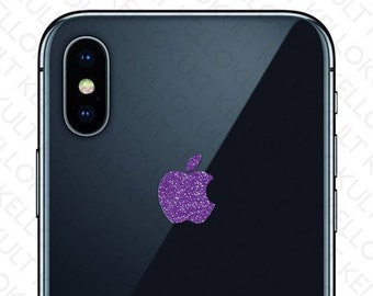 Apple iPhone X Sparkling Amethyst Logo Decal