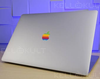 MacBook Pro Retro Rainbow Apple Sticker Decal for the Macbook Pro 2017, 2018, 2019 version