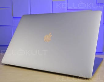 Sparkling Gold Apple Sticker Decal for Macbook Pro 2017, 2018, 2019 version