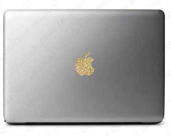 Sparkling Gold Apple Sticker Decal for MacBook Pro 2011-2015 version