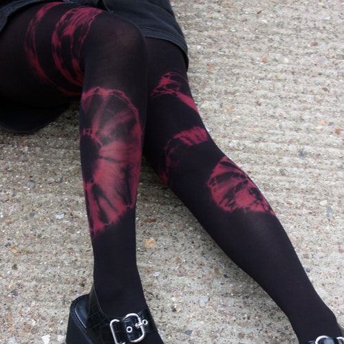 TIE DYE Tights SUPERNOVA Colourway 50 Denier Dip Dye Fun Etsy