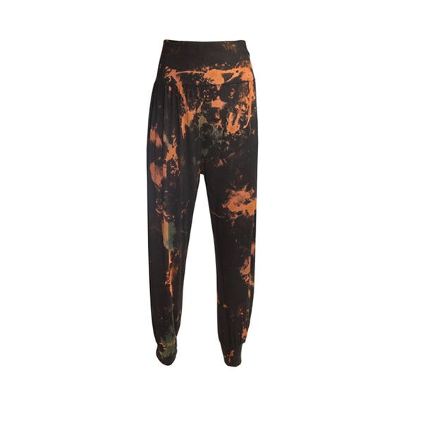 Harem  YOGA trousers. Jersey Yoga Pants, Hand dyed, tie dye, dip dye, activewear, hand dye, tie dyed, ali baba, comfy trousers, slouchy.