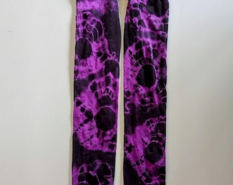 TIE DYE Tights -  Ultraviolet colourway - 50 denier Dip dye, fun, unique patterned tights, pantyhose, stockings.  Hand dyed