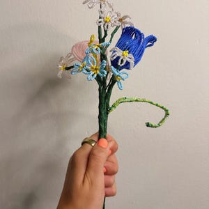 Small French Beaded Flower