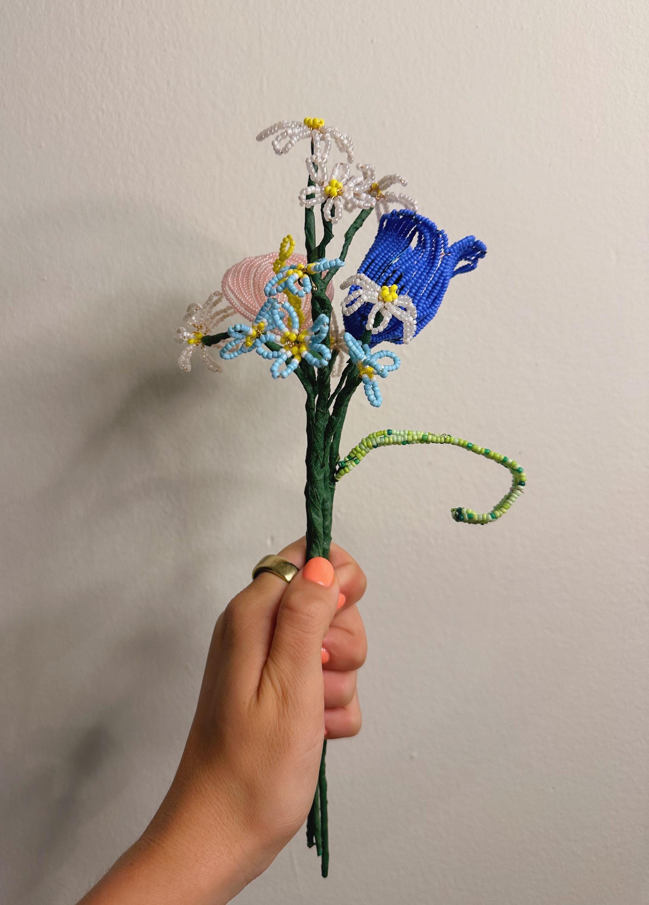Small French Beaded Flower
