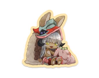 Nanachi and Mitty 2.5in diecut sticker