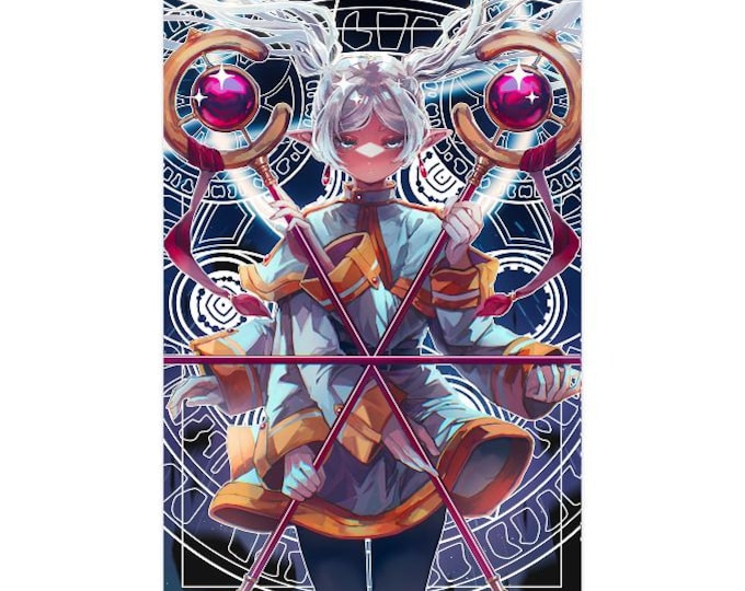 Featured listing image: PREORDER | Frieren - Zoltraak Holographic Print | 11x17 print