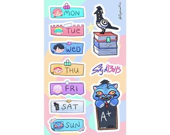 Kpop Demon Hunters - Weekly Bullet Journal Sticker Sheet