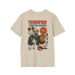 GR8Shop Halloween Horror terrifier Maglietta Grigio Donna Size S
