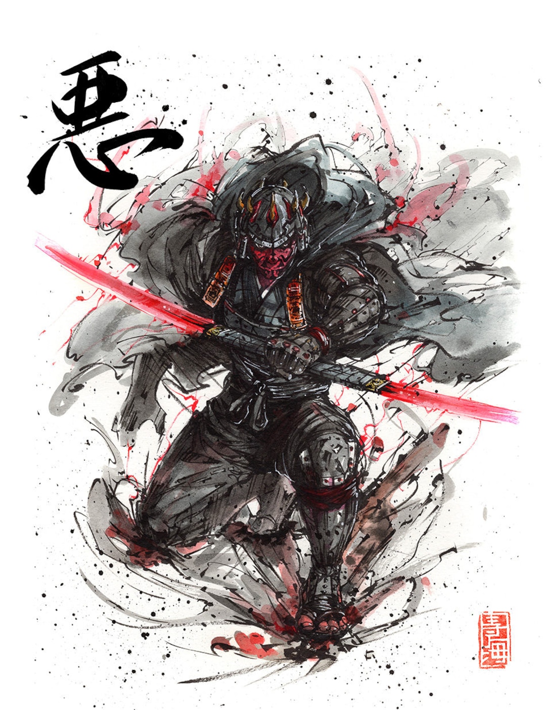 rk post プレイマット Samurai Sith サイン入り rk post プレイマット Samurai Sith サイン入り