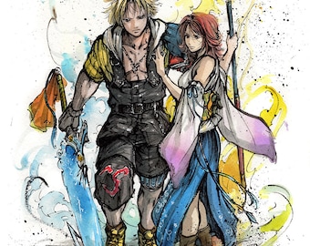 ファイナルファンタジーⅩ　ティーダ　ユウナ　公式キャラアート　3枚セット Amazon.co.jp: FF10 ティーダ ユウナ スリーブ FFTCG : 文房具