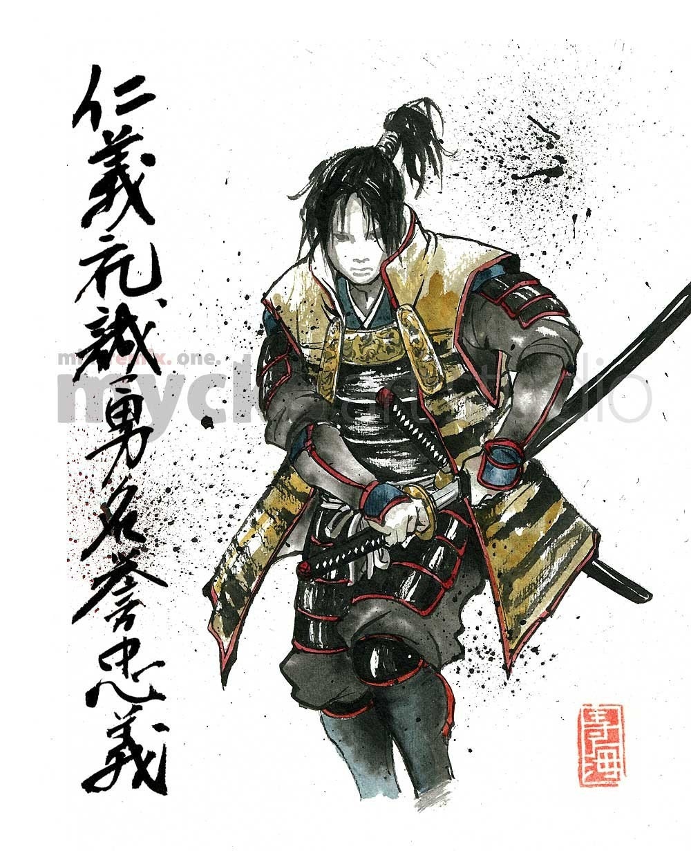 ninja 2  Samurai drawing, Warrior drawing, Ninja art