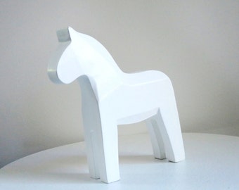 Dala Horse Decoration, Kids Room or Baby Decor, Personalize Your Own Dala Horse
