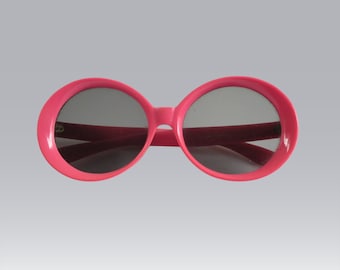 Vintage Pink-A-Palooza Sunglasses made in Italy, 1960s Eyewear, Barbie Pink Retro Eye Glasses, READ Description