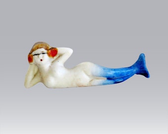 Mid-Century Mermaid made in Japan, Bathing Beauty Figure, Gift for the Beach Lover