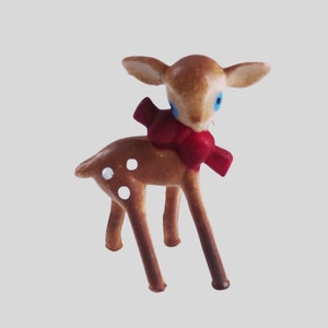 Mini Woodland Deer for Dollhouses, Dioramas, or for 11 inch Dolls as a Pet, Mini Deer Figurine, Vintage 1 6 scale