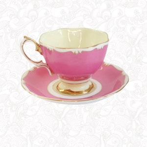 Vintage Pink Royal Albert Tea Cup and Saucer, Cup and Saucer Set, Gift for Mom image 4