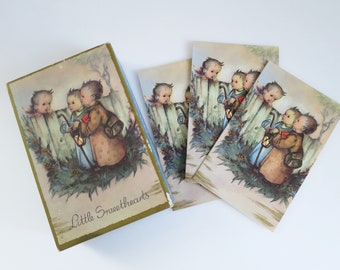 Vintage Little Sweethearts in Original Box, Cards w Envelopes by Artist J Bukac