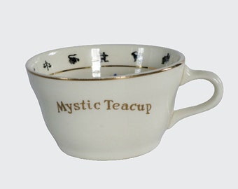 Feuille d'instructions de la tasse de thé mystique des années 40 pour prédire l'avenir (téléchargement numérique)
