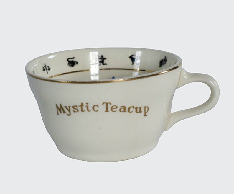 Vintage 1949 Mystic Teacup, Fortune Teller Instructions Sheet, Digital Download, Printable Instant Image, Clip Art image 2