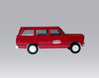 Ambulance de sauvetage vintage Tonka Jeep Wagoneer des années 1970