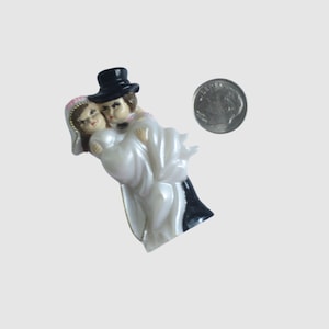 Spooky Retro Wedding Cake Topper, Halloween Ghostly Couple
