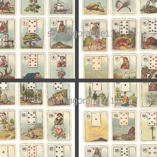Lenormand Deck Printable - Etsy