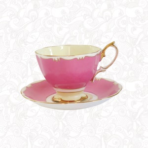 Vintage Pink Royal Albert Tea Cup and Saucer, Cup and Saucer Set, Gift for Mom image 3