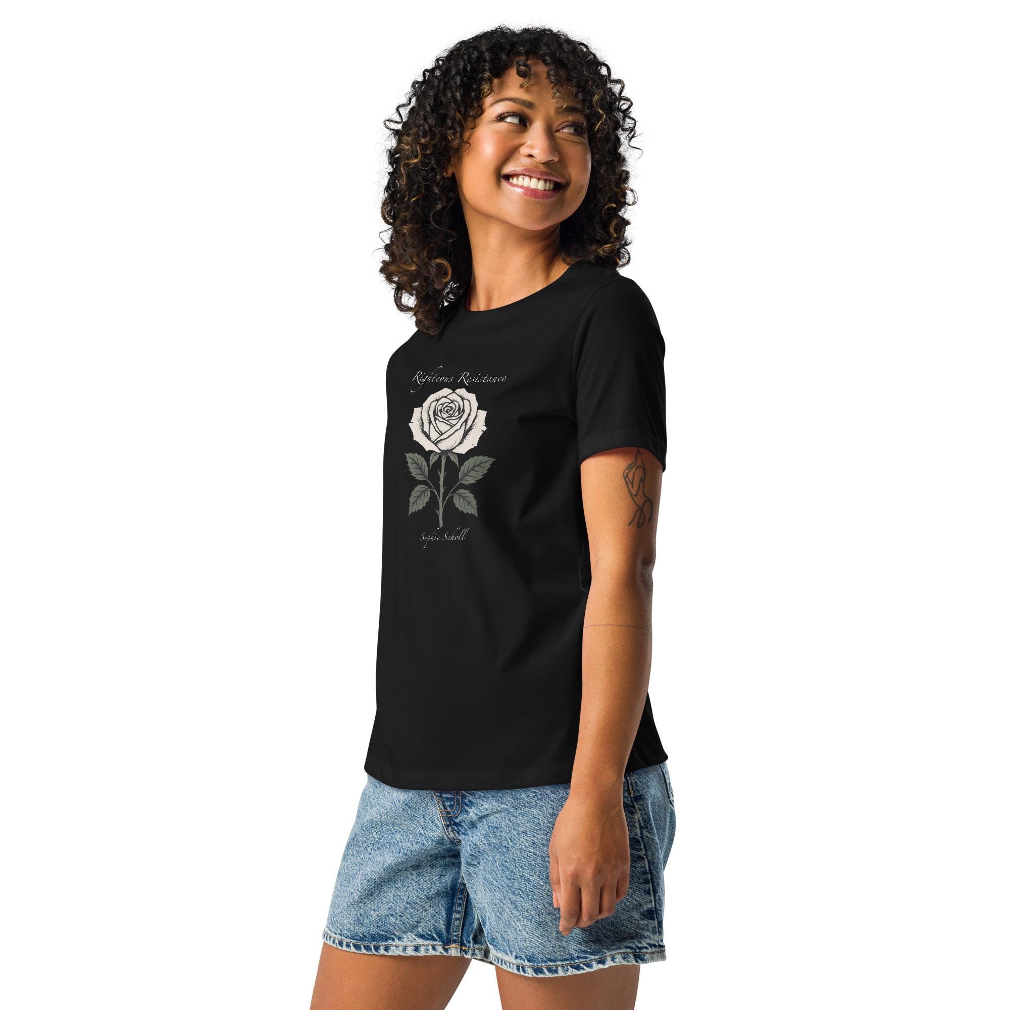 Righteous Resistance - the White Rose - Sophie Scholl Women's Tee