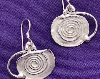 Spiral-Handmade-Sterling earrings
