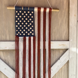 American flag wall hanging