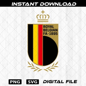 Belgium National Football Team Logo SVG PNG –Belgica  Red Devils Crest (Digital Download)