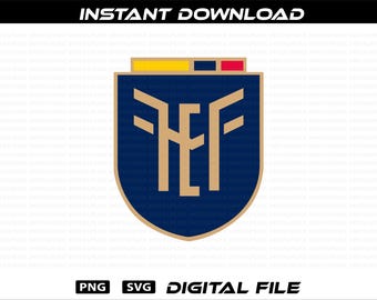 Ecuador Soccer Team Logo: PNG SVG, Ecuador Seleccion Digital Files (300 DPI)
