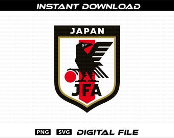 Japan Soccer Team Logo: PNG SVG, Seleccion Japon,Futbol Digital Files (300 DPI)
