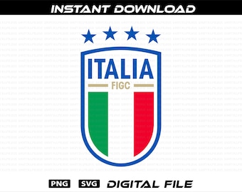 Italy  National Soccer Team Logo: Italia PNG, SVG (Digital Download)