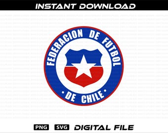 Chile Soccer Team Logo: PNG SVG, Seleccion Chile, Vector  Digital Files