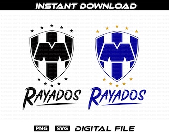 Club Monterrey Logo: Mexican Futbol PNG SVG Vector, Liga Mexicana (Digital Download