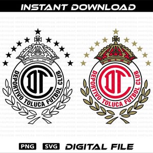 Club Toluca Logo: Mexican Futbol PNG SVG Vector, Liga Mexicana (digital