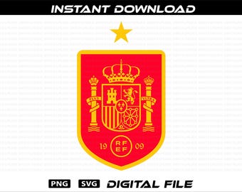 Spain National Soccer Team Logo: España PNG, SVG (Digital Download)