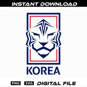 South Korea National Soccer Team Logo: PNG, SVG (Digital Download)