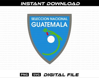 Guatemala Soccer Team Logo: PNG SVG Digital Files (Instant Download
