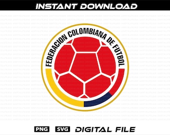 Colombia Soccer Team Logo: PNG SVG Digital Files (Digital Download)