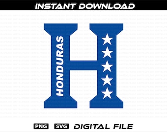 Honduras Soccer Logo: PNG SVG, Seleccion Honduras, Vector Digital Files (Instant Download