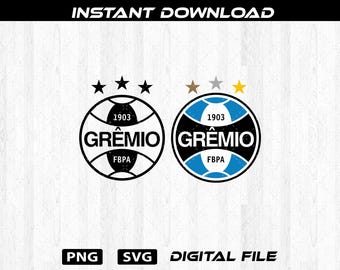 Gremio SVG - Logotipo de fútbol de Brasil PNG - Escudo de fútbol vectorial Descarga digital