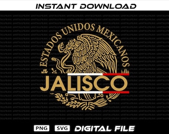 Escudo de armas del águila del estado de Jalisco, México: PNG SVG (Descarga digital)