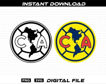 Club America PNG SVG: Liga MX Futbol Logo Vector (Digital Download