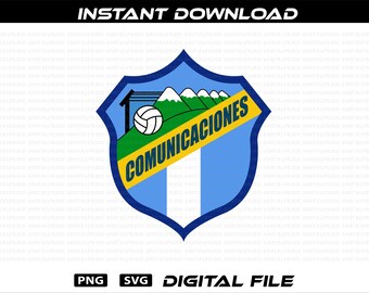 Club Comunicaciones Guatemala Logo: Chapin Futbol PNG SVG Vector, Liga Guatemalteca (Digital Download
