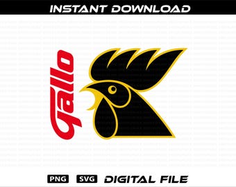 Rooster Logo PNG SVG: Guatemalan Gallo Digital Download