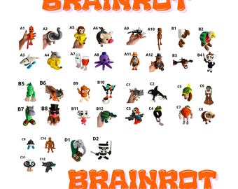 Figura de Brainrot Italiano: Meme viral coleccionable, PLA impreso en 3D